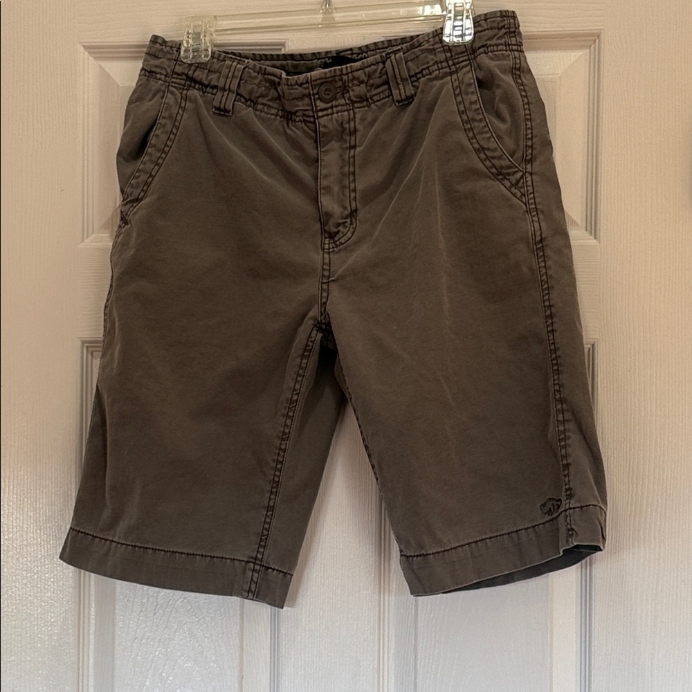 Buffalo David Bitton Brown Flat Front Shorts
